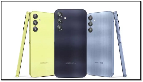 Samsung ने भारत में Samsung Galaxy A15 और Galaxy A25 5G स्मार्टफोन लॉन्च किए: जानें कीमत और विशेषताएं।