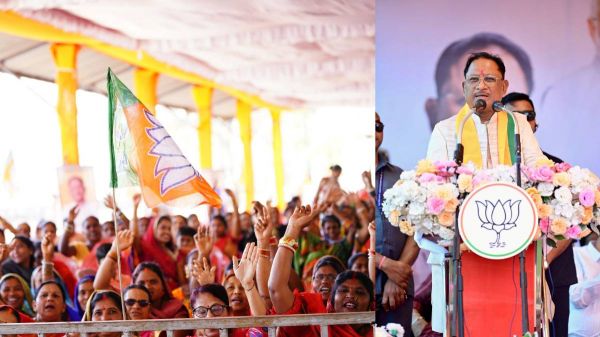 "राजनांदगांव में भाजपा कार्यकर्ताओं का उत्साह, मुख्यमंत्री विष्णु देव साय के साथ सम्मेलन"