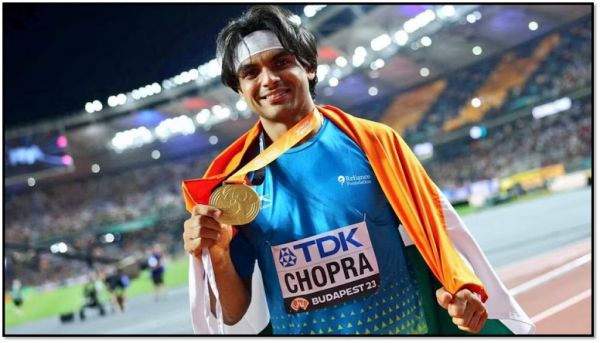 "नीरज चोपड़ा: भारत के पहले गोल्ड मेडलिस्ट के रूप में चमके वर्ल्ड एथलेटिक्स चैम्पियनशिप 2023"